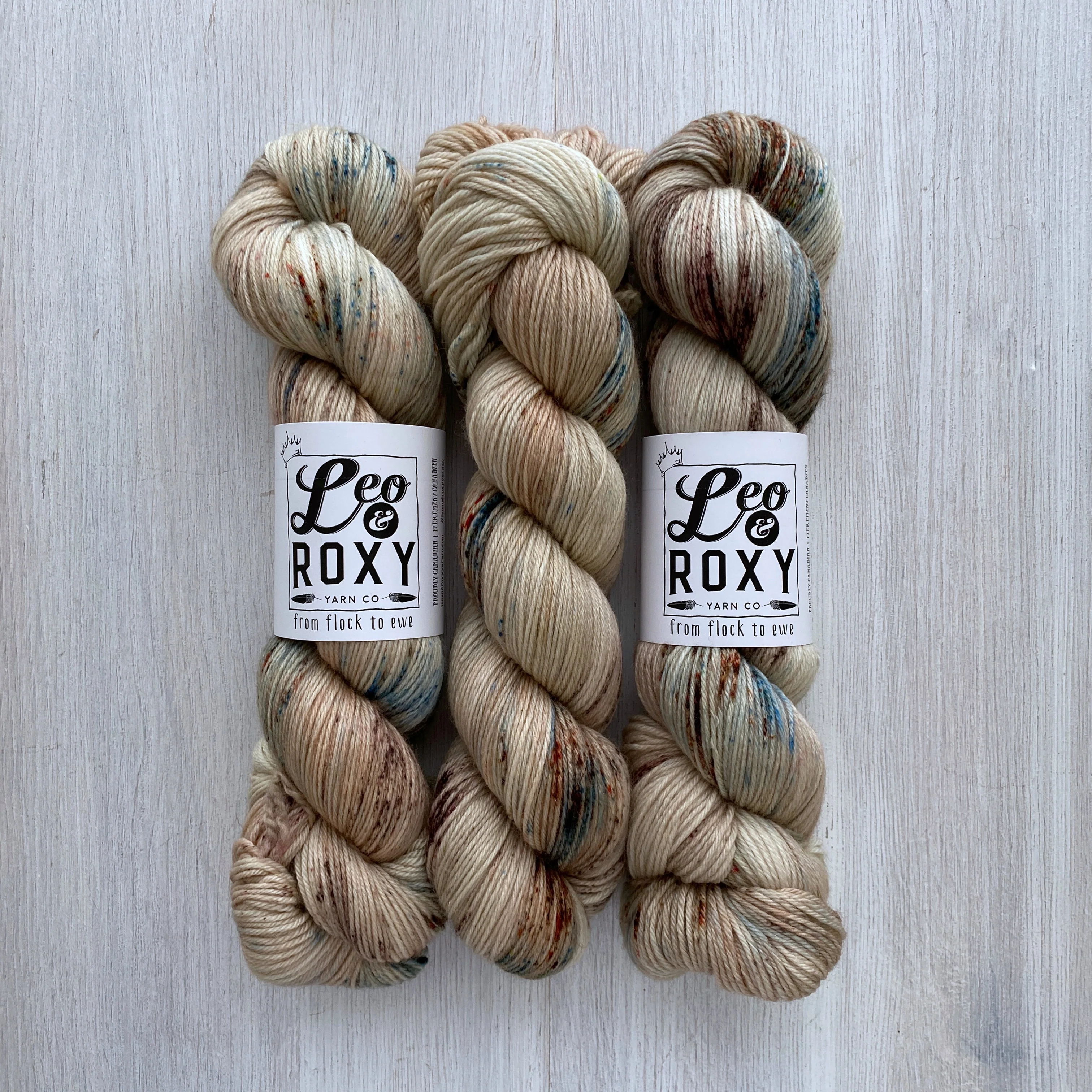 Leo and Roxy | 80/20 sock | Eggshell collection - Image 13