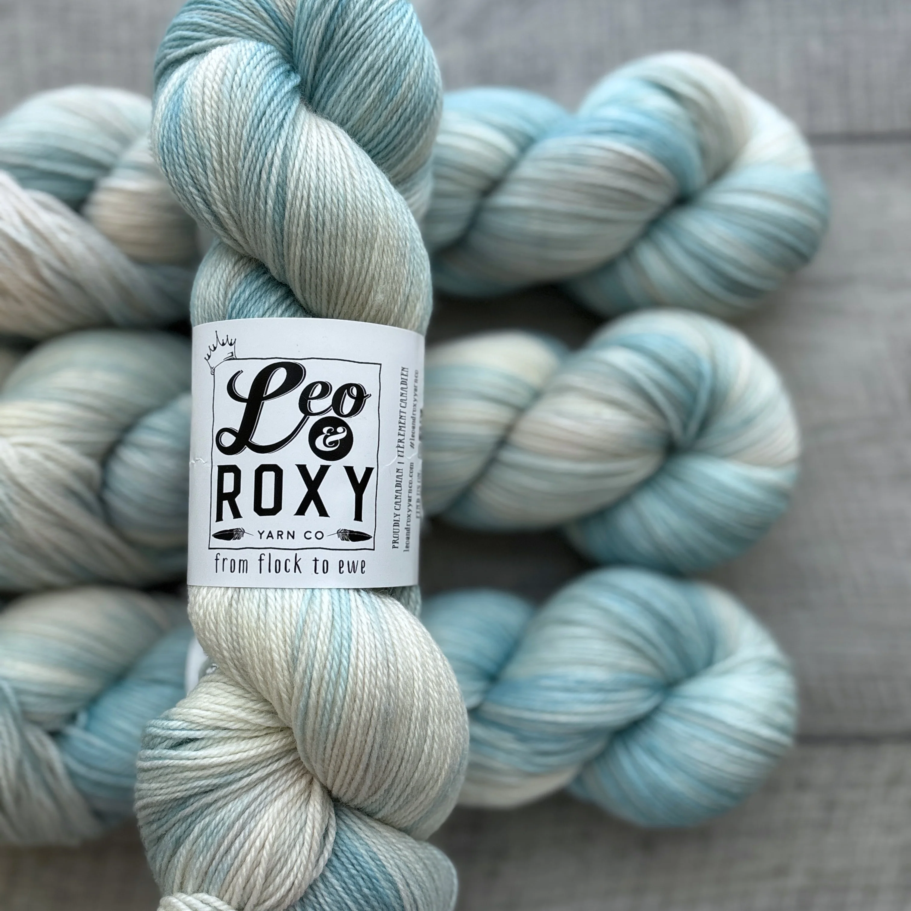 Leo and Roxy | 80/20 sock | Eggshell collection - Image 3