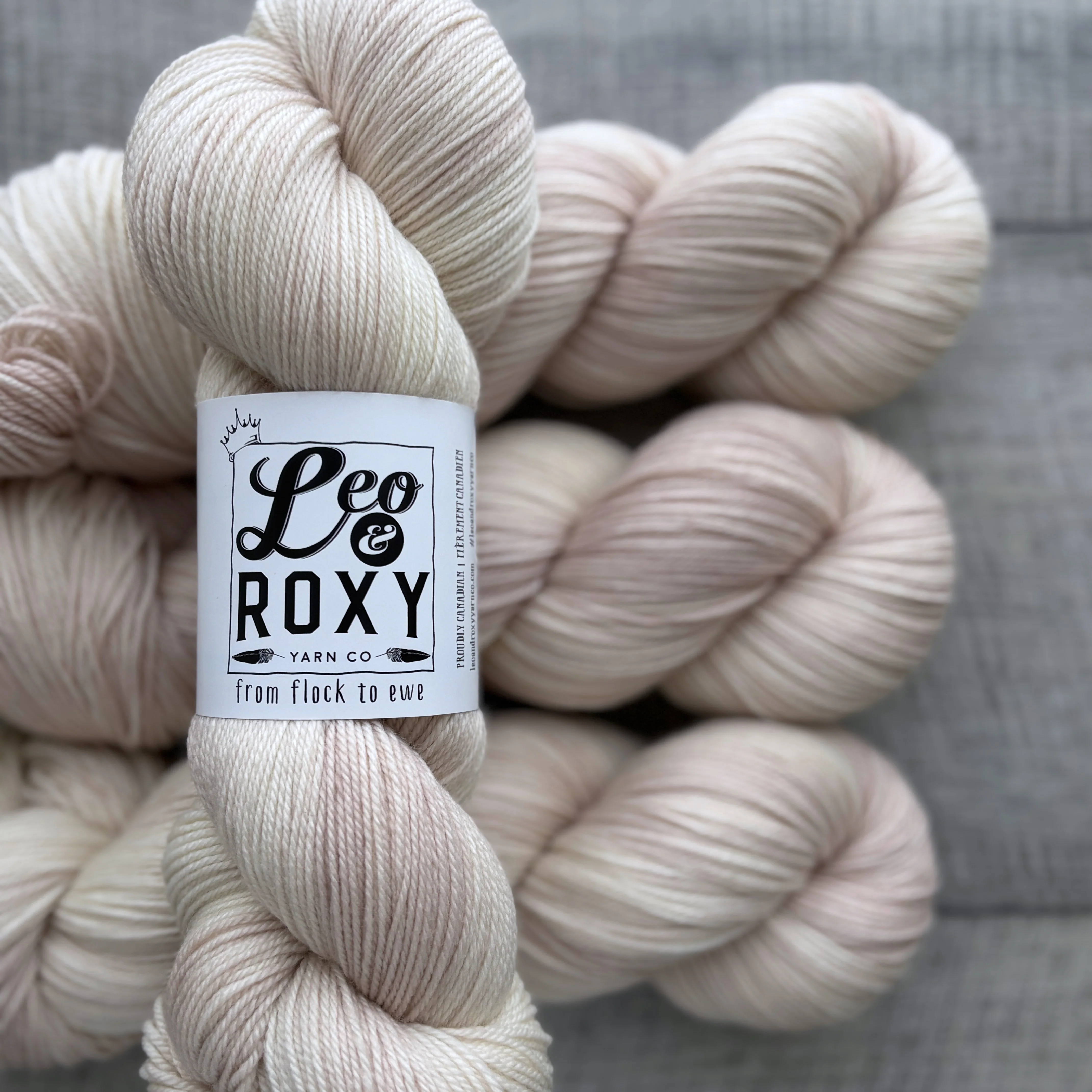 Leo and Roxy | 80/20 sock | Eggshell collection - Image 7